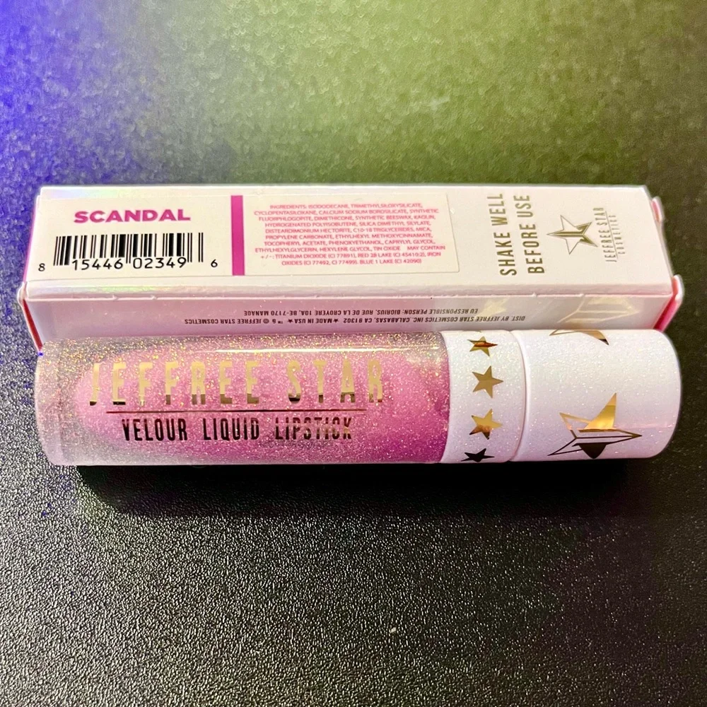 Jeffree Star | ‘Scandal’ Velour Liquid Lipstick | NiB holographic glitter L.E.